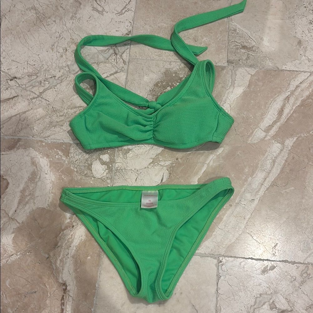 Xhilaration bright Green Bikini Set size XS